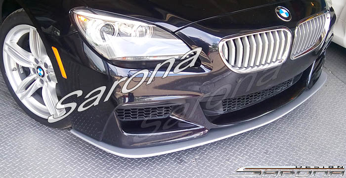 Custom BMW 6 Series  Coupe, Convertible & Sedan Front Add-on Lip (2012 - 2016) - $390.00 (Part #BM-075-FA)